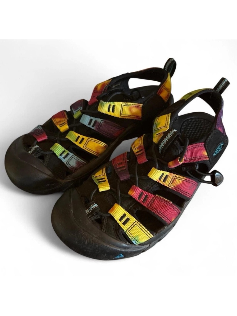 No Brand Tie Dye Closed Toe Sport Sandals Womens Sz 8 Hiking Shoes